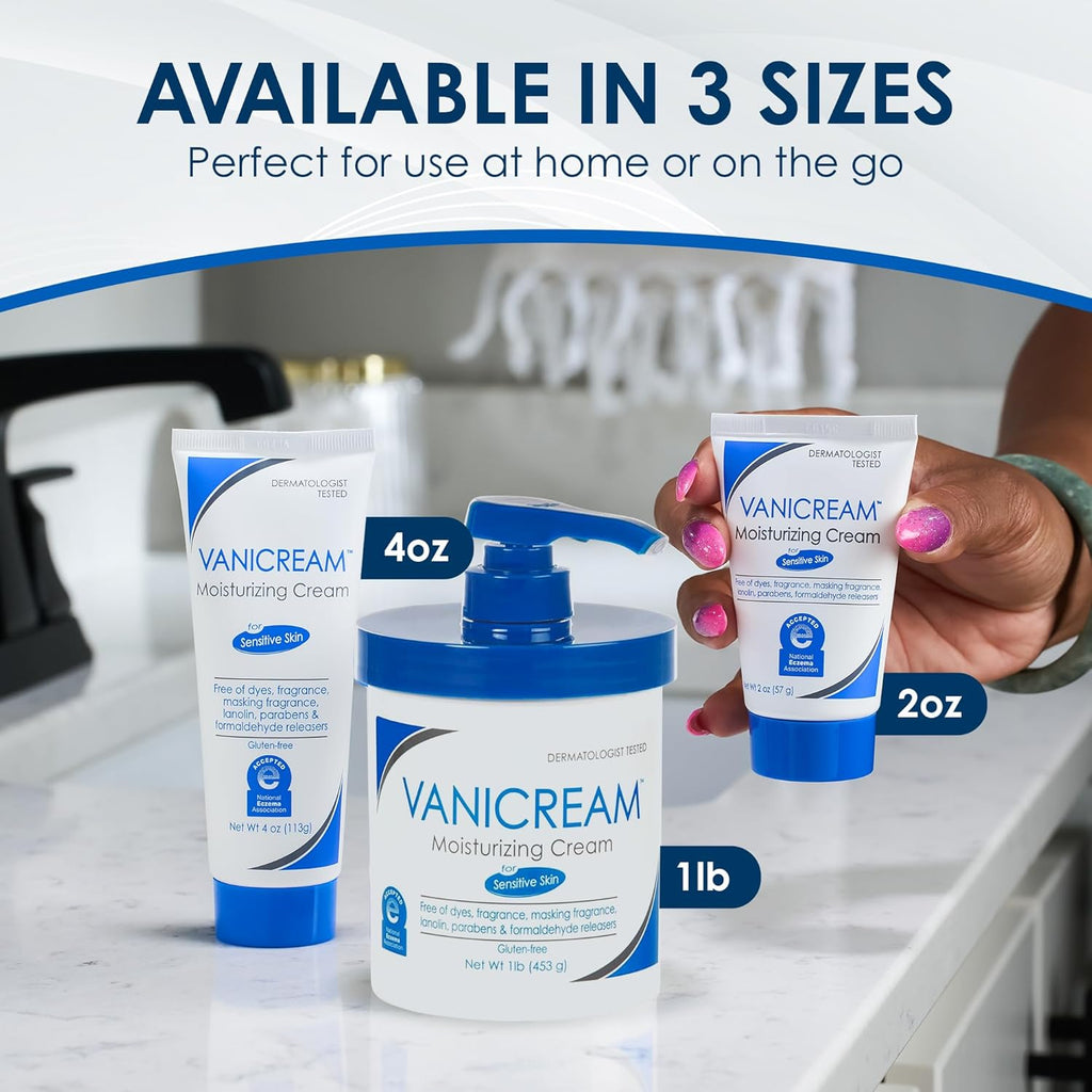 Vanicream Moisturizing Skin Cream with Pump Dispenser, 1 Pound