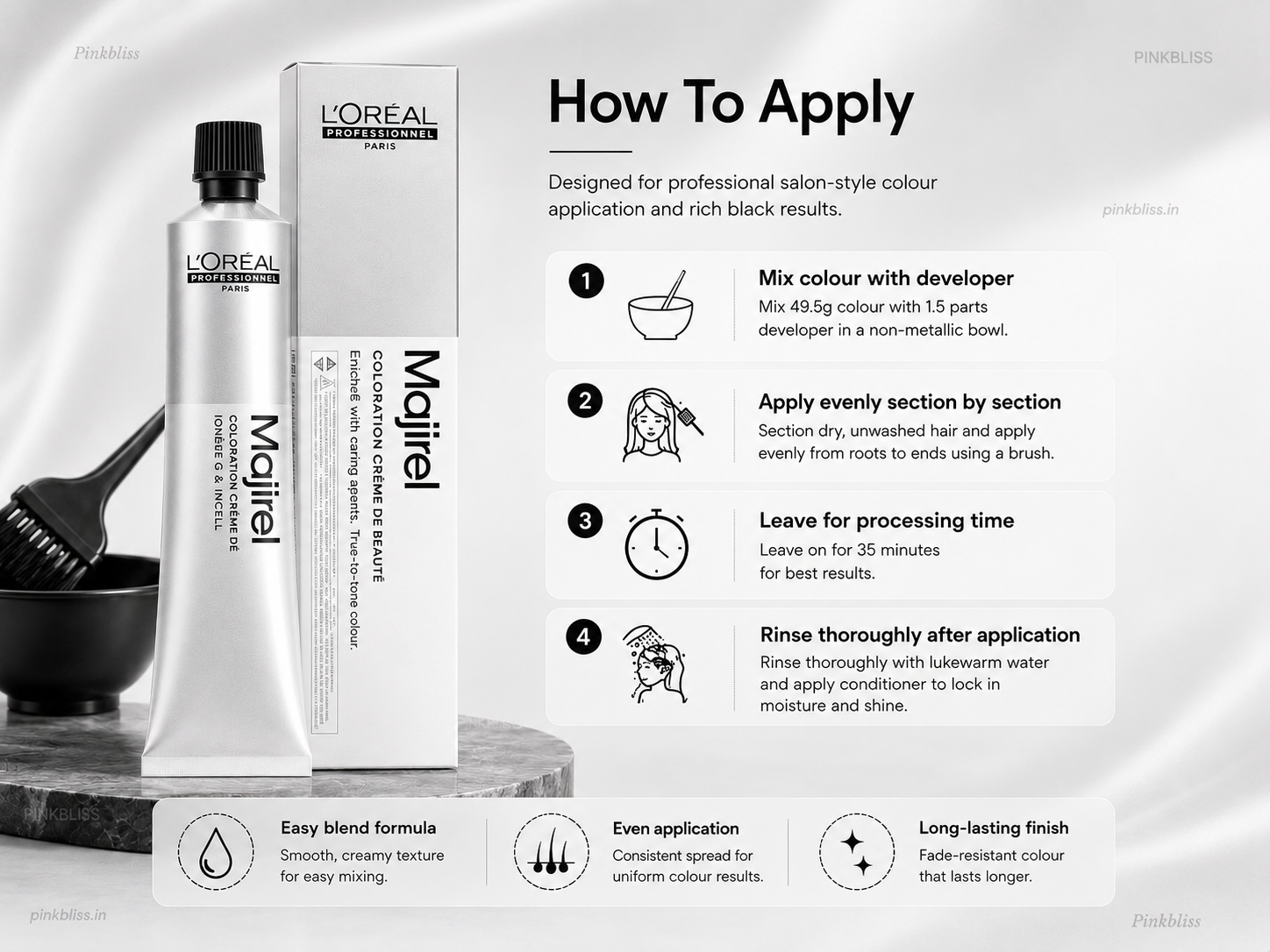 MAJ_IREL Professional Hair Color Ammonia Free Cream