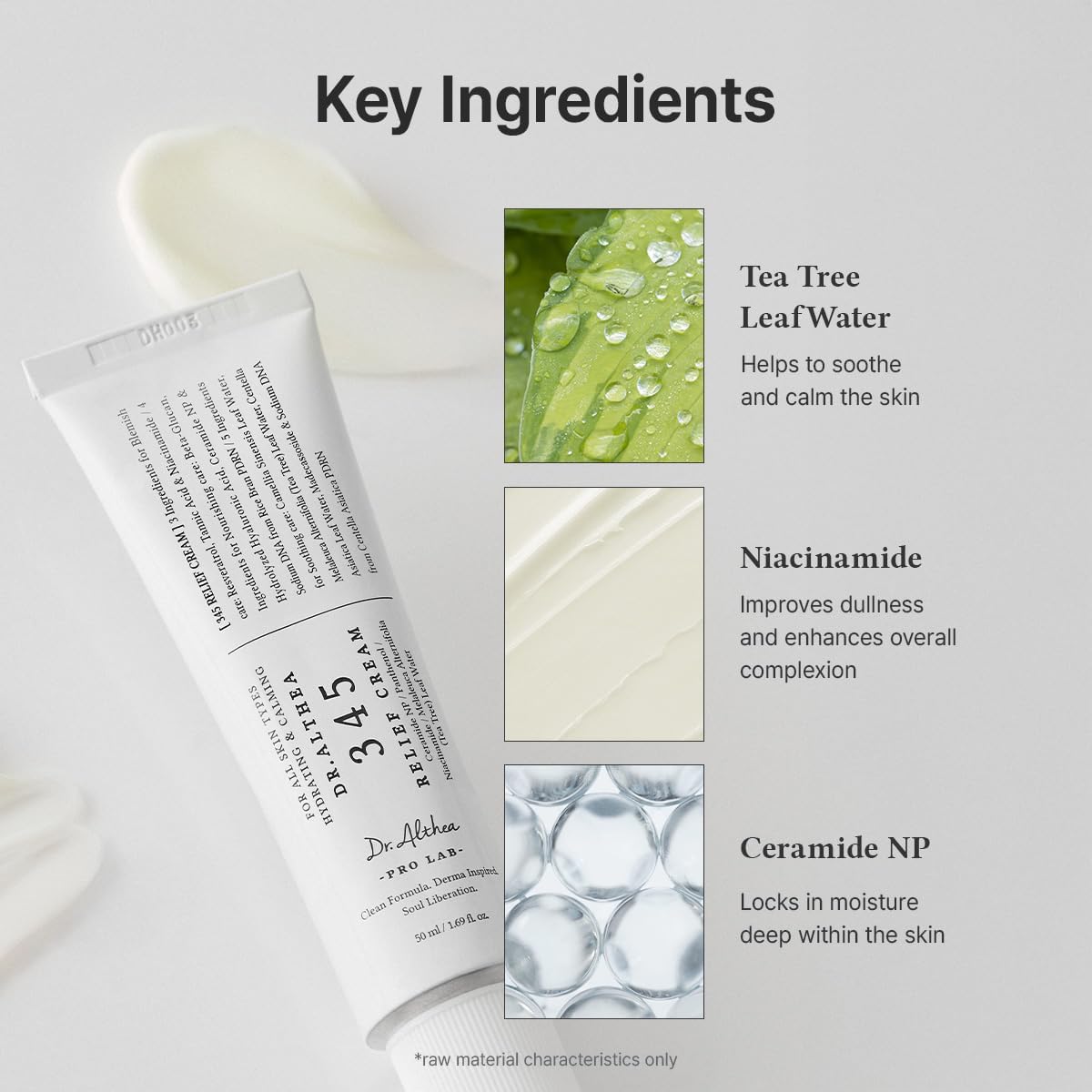 Dr.Althea 345 Relief Cream | Daily Face Moisturizer for Soothing Recovery and Blemish Care with PDRN & Niacinamide | Korean Vegan Skincare for All Skin Types | 50ml (Pack of 1)
